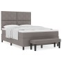 Cama con Box Spring con Colchón y Banco Taupe 140x200 cm Tela | Foro24.es | Tu tienda online para hogar, jardín y más Foro24.es
