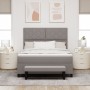 Cama con Box Spring con Colchón y Banco Taupe 140x200 cm Tela | Foro24.es | Tu tienda online para hogar, jardín y más Foro24.es