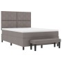 Cama con Box Spring con Colchón y Banco Taupe 140x200 cm Tela | Foro24.es | Tu tienda online para hogar, jardín y más Foro24.es