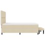Cama con Somier con Colchón y Banco Crema 140x200 cm Tela by , Beds and slatted bases - Ref: Foro24-3344154, Price: 554,17 €,...
