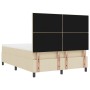 Cama con Somier con Colchón y Banco Crema 140x200 cm Tela by , Beds and slatted bases - Ref: Foro24-3344154, Price: 554,17 €,...