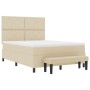 Cama con Resortes con Colchón y Banco Cremoso 160x200 cm Tela | Foro24.es | Tu tienda online para hogar, jardín y más Foro24.es