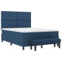 Cama Box Spring con Colchón y Banco Azul 160x200 cm Tela | Foro24.es | Tu tienda online para hogar, jardín y más Foro24.es