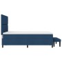 Cama Box Spring con Colchón y Banco Azul 160x200 cm Tela | Foro24.es | Tu tienda online para hogar, jardín y más Foro24.es