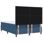 Cama Box Spring con Colchón y Banco Azul 160x200 cm Tela | Foro24.es | Tu tienda online para hogar, jardín y más Foro24.es