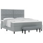 Cama Box Spring Gris Claro con Colchón y Banco 180x200 cm Tela | Foro24.es | Tu tienda online para hogar, jardín y más Foro24.es