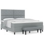 Cama Box Spring Gris Claro con Colchón y Banco 180x200 cm Tela | Foro24.es | Tu tienda online para hogar, jardín y más Foro24.es