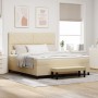 Cama con Box Spring con Colchón y Banco Crema 180x200 cm Tela | Foro24.es | Tu tienda online para hogar, jardín y más Foro24.es