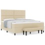 Cama con Box Spring con Colchón y Banco Crema 180x200 cm Tela | Foro24.es | Tu tienda online para hogar, jardín y más Foro24.es