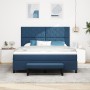 Cama con Caja Resortes con Colchón & Banco Azul 180x200 cm Tela | Foro24.es | Tu tienda online para hogar, jardín y más Foro24.es