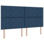 Cama con Caja Resortes con Colchón & Banco Azul 180x200 cm Tela | Foro24.es | Tu tienda online para hogar, jardín y más Foro24.es