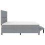 Cama con Somier y Colchón Gris Claro 200x200 cm Tela by , Beds and slatted bases - Ref: Foro24-3344170, Price: 812,73 €, Disc...