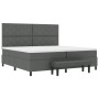 Cama con Box Spring con Colchón y Banco Gris Oscuro 200x200 cm Tela | Foro24.es | Tu tienda online para hogar, jardín y más Foro24.es
