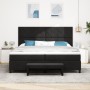 Cama con Somier y Colchón & Banco Negro 200x200 cm Tela von , Betten und Lattenroste - Ref: Foro24-3344172, Preis: 782,97 €, ...