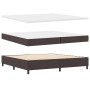 Cama con somier con colchón y banco Marrón oscuro 200x200 cm Tela von , Betten und Lattenroste - Ref: Foro24-3344173, Preis: ...
