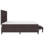 Cama con somier con colchón y banco Marrón oscuro 200x200 cm Tela von , Betten und Lattenroste - Ref: Foro24-3344173, Preis: ...