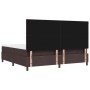 Cama con somier con colchón y banco Marrón oscuro 200x200 cm Tela von , Betten und Lattenroste - Ref: Foro24-3344173, Preis: ...