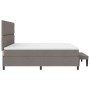 Cama Box Spring con Colchón y Banco Taupe 200x200 cm Tela by , Beds and slatted bases - Ref: Foro24-3344174, Price: 809,93 €,...