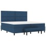 Cama con Somier, Colchón y Banco Azul 200x200 cm Tela by , Beds and slatted bases - Ref: Foro24-3344176, Price: 795,35 €, Dis...