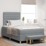 Cama con Box Spring y Colchón Gris Claro 120x190 cm de Tela | Foro24.es | Tu tienda online para hogar, jardín y más Foro24.es