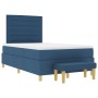 Cama con base de muelles con colchón y banco azul 120x190 cm tela by , Beds and slatted bases - Ref: Foro24-3344211, Price: 4...