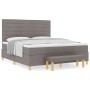 Cama Box Spring con colchón y banco Taupe 180x200 cm Tela by , Beds and slatted bases - Ref: Foro24-3344244, Price: 708,15 €,...