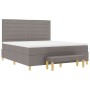 Cama Box Spring con colchón y banco Taupe 180x200 cm Tela by , Beds and slatted bases - Ref: Foro24-3344244, Price: 708,15 €,...
