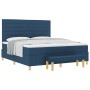 Cama con Box Spring con Colchón y Banco Azul 180 x 200 cm Tela | Foro24.es | Tu tienda online para hogar, jardín y más Foro24.es