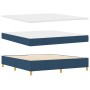 Cama con Box Spring con Colchón y Banco Azul 180 x 200 cm Tela | Foro24.es | Tu tienda online para hogar, jardín y más Foro24.es