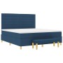 Cama con Box Spring con Colchón y Banco Azul 180 x 200 cm Tela | Foro24.es | Tu tienda online para hogar, jardín y más Foro24.es