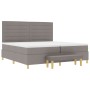 Cama Box Spring  con Colchón y Banco Taupe 200x200 cm Tela | Foro24.es | Tu tienda online para hogar, jardín y más Foro24.es