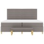 Cama Box Spring  con Colchón y Banco Taupe 200x200 cm Tela | Foro24.es | Tu tienda online para hogar, jardín y más Foro24.es