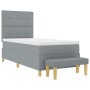 Cama Box Spring con Colchón y Banco Gris Claro 80x200 cm Tela von , Betten und Lattenroste - Ref: Foro24-3344254, Preis: 340,...