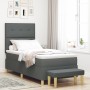 Cama Box Spring con Colchón y Banco Gris Oscuro 80x200 cm Tela by , Beds and slatted bases - Ref: Foro24-3344255, Price: 345,...