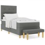 Cama Box Spring con Colchón y Banco Gris Oscuro 80x200 cm Tela by , Beds and slatted bases - Ref: Foro24-3344255, Price: 345,...