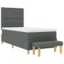 Cama Box Spring con Colchón y Banco Gris Oscuro 80x200 cm Tela by , Beds and slatted bases - Ref: Foro24-3344255, Price: 345,...