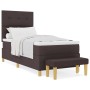 Cama con Somier con Colchón y Banco Marrón Oscuro 80x200 cm Tela | Foro24.es | Tu tienda online para hogar, jardín y más Foro24.es
