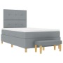 Cama con Somier con Colchón y Banco Gris Claro 120x190 cm Tela by , Beds and slatted bases - Ref: Foro24-3344282, Price: 421,...