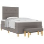 Cama de base de caja con colchón y banco taupe 120x190 cm tela | Foro24.es | Tu tienda online para hogar, jardín y más Foro24.es