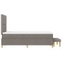 Cama de base de caja con colchón y banco taupe 120x190 cm tela | Foro24.es | Tu tienda online para hogar, jardín y más Foro24.es