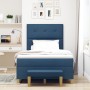 Cama con Base con Colchón y Banco Azul 120x190 cm Tela by , Beds and slatted bases - Ref: Foro24-3344288, Price: 419,20 €, Di...