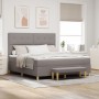 Cama con Somier con Colchón y Banco Taupe 180x200 cm Tela by , Beds and slatted bases - Ref: Foro24-3344321, Price: 702,50 €,...