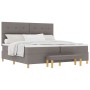 Cama Box Spring con colchón y banco Taupe 200x200 cm Tela de , Camas y somieres - Ref: Foro24-3344328, Precio: 834,68 €, Desc...