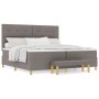 Cama Box Spring con colchón y banco Taupe 200x200 cm Tela de , Camas y somieres - Ref: Foro24-3344328, Precio: 834,68 €, Desc...