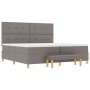 Cama Box Spring con colchón y banco Taupe 200x200 cm Tela de , Camas y somieres - Ref: Foro24-3344328, Precio: 834,68 €, Desc...