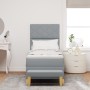Cama con Somier con Colchón y Banco Gris Claro 80x200 cm Tela | Foro24.es | Tu tienda online para hogar, jardín y más Foro24.es