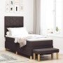 Cama con somier y colchón marrón oscuro 80 x 200 cm Tela | Foro24.es | Tu tienda online para hogar, jardín y más Foro24.es