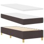 Cama con somier y colchón marrón oscuro 80 x 200 cm Tela | Foro24.es | Tu tienda online para hogar, jardín y más Foro24.es