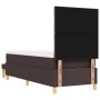 Cama con somier y colchón marrón oscuro 80 x 200 cm Tela | Foro24.es | Tu tienda online para hogar, jardín y más Foro24.es