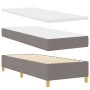 Cama con Box Spring con Colchón y Banco Taupe 80x200 cm Tela by , Beds and slatted bases - Ref: Foro24-3344335, Price: 378,91...